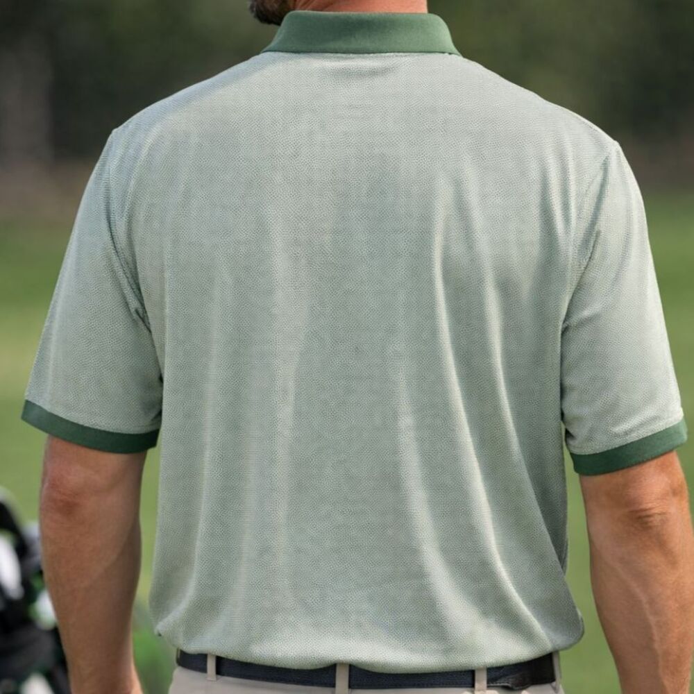 Masters Collection Golf Polo Shirt Size L Green Mercerized Cotton - Picture 2 of 6